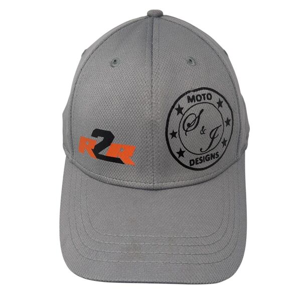 R2R Moto Designs Fitted Hat Gray L/XL Solid Athletic Works 6 Panel - Picture 1 of 8